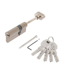Cylinder mechanism Max Standard, 75 mm (45x30S), 5 keys, key/rod, matte nickel