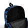 School backpack from textiles on lightning, 3 pockets, blue color