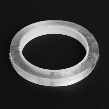 Adhesive nano tape Torso, transparent, bilateral, acrylic 10 mm × 3 m-1