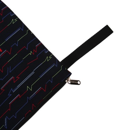 A4 notebook folder, 365 x 250 x 10 mm, lightning from above, textile, Erich Krause Punky Monkey-3