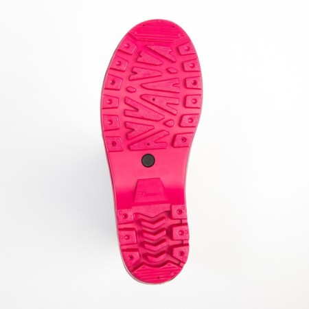 Women's rubber boots, black+pink, size 40-4