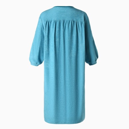 Women's bathrobe, blue color, size 52-8