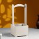Kashpo - wooden box 13.5x13.5x30 cm light -gray Provence