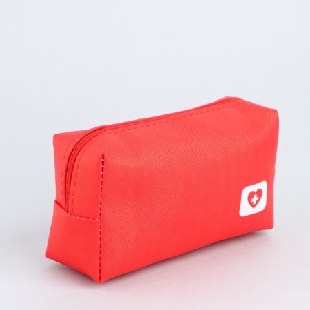 Patch of artificial leather "heart", 14*10*5 cm, red color-4