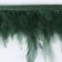 Braid with feathers of a rooster, 10-15 cm, 5 ± 0.5 m, emerald color
