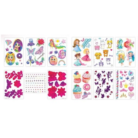Tattoo "Fairies", with stickers on the nails