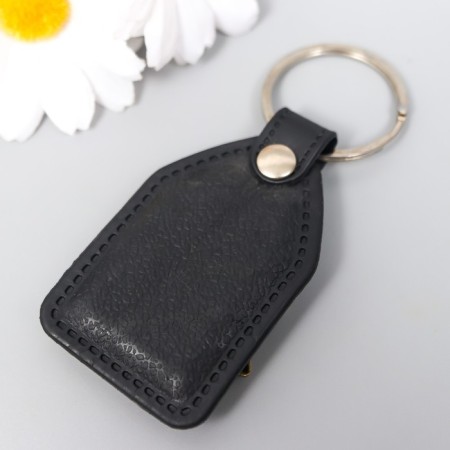 Keychain to the leatherette, metal "spider" 4x6 cm-2