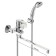 Vidima bathtub "Visimauno", flat spill 320 mm, chrome