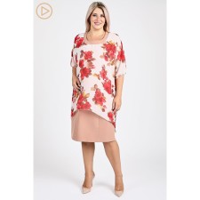 Women's dress, size 62, milk color