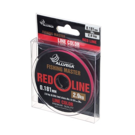 Monophile Fine Allvega Fishing Master, diameter 0.181 mm, test 2.9 kg, 30 m, ruby-1