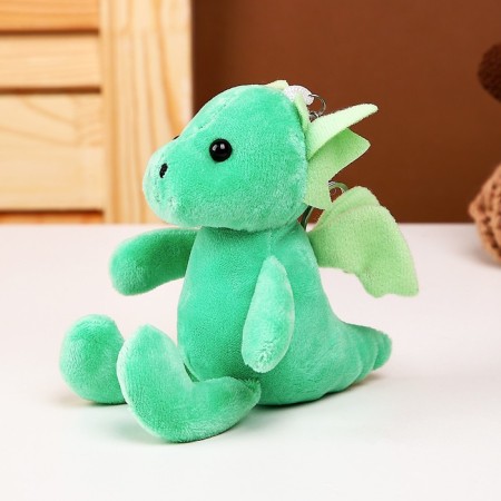 Soft toy "Dragon" on a key fob, 11 cm, color mix