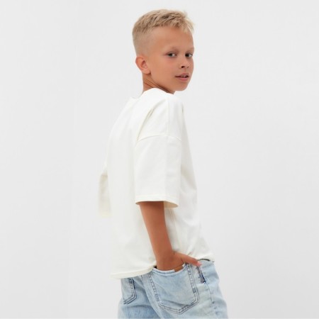 T -shirt Children's Minaku Milk color, height 104 cm-7