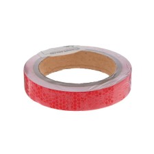 Reflective tape, self -adhesive, red, 2 cm x 8 m