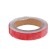 Reflective tape, self -adhesive, red, 2 cm x 8 m