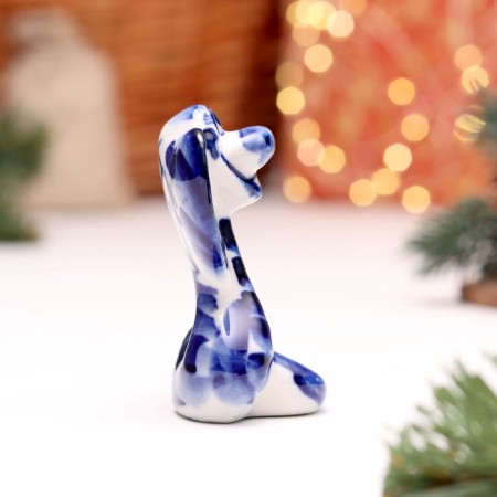 Souvenir "Snake", No. 11, Gzhel, 7 cm-3