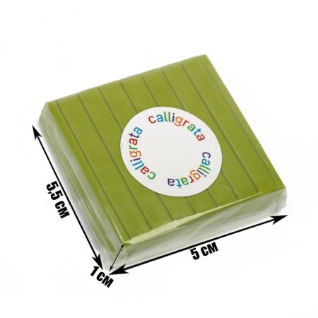 Polymer clay Calligrata 50 g, olive-1