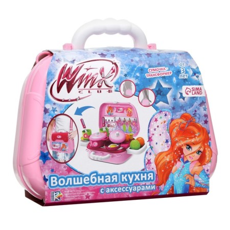 Game set in the Magic Kitchen bag, Winx, with accessories-5