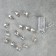 Garland “thread” 1.6 m with nozzles “Balls with a deer”, IP20, silver thread, 15 LED, glow warm white, AAX2