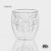Glass glass with double walls Magistro "Duo. Grapes ", 200 ml, 8.5 × 9 cm