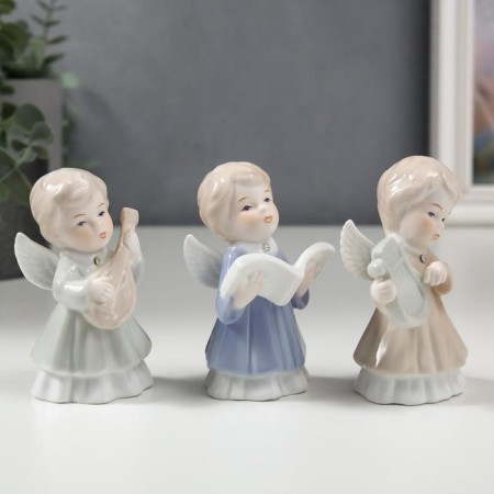 Souvenir ceramics "angels" set 3 pcs 10x5x5 cm-1