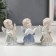 Souvenir ceramics "angels" set 3 pcs 10x5x5 cm
