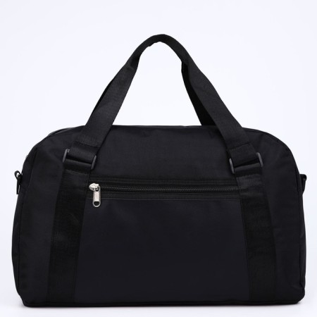 Sports bag with lightning, long belt, black color-3
