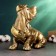 Figure "Dachshund in the cap" 24cm, bronze