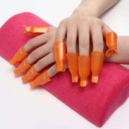 Clamps for removing gel polish, 10 pcs, color mix-4