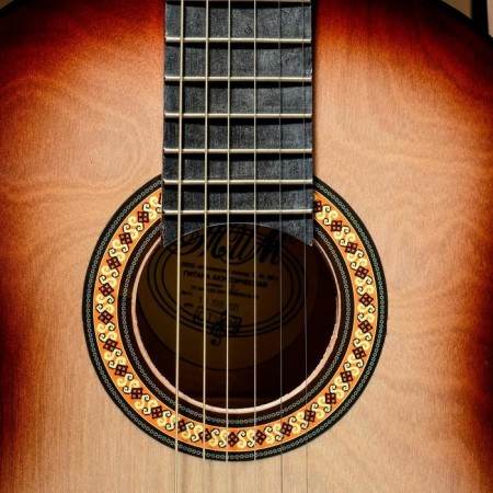 Acoustic guitar is 6 string, Menz. 650mm, strings metal, head without grooves-2