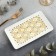 Ceramic "Ornament" dish, 20.5 x 12.5 x 1.8 cm, white color