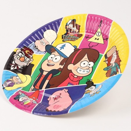 Paper plate "Happy Birthday!", 18 cm, gravity farz-3