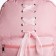 School textile school with ribbons, 38x29x1 cm, pink color, lightning department