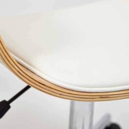 Vimta head chair natural, eco -leather white-5