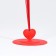 Star for balloons with a stand, 11 balls, red color