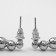 Earrings Metal "Bohemia" circles, color silver