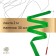 Ribbon for rhythmic gymnastics with a stick Grace dance, 2 m, green color