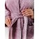 Women's bathrobe with a hood, size 48, plum color