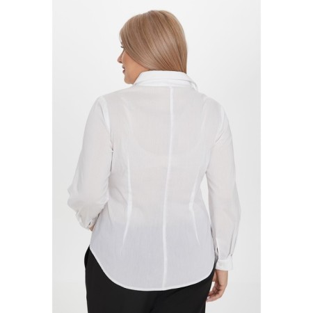 Female blouse, size 56, white color-4