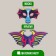 Carnival set of dragon, mask, wings