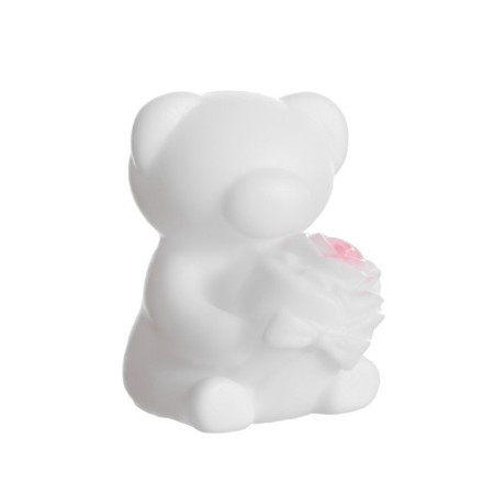 Nightlight "Bear with a rose" 2W LD LR44 white 4x5.5x7cm-8