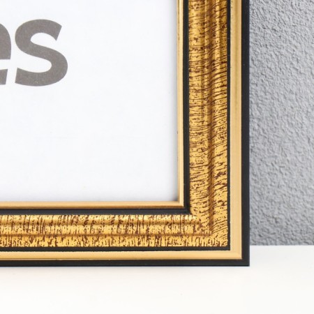 Photo frame plastic 30x40 cm gold (296)-2