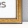 Photo frame plastic 30x40 cm gold (296)