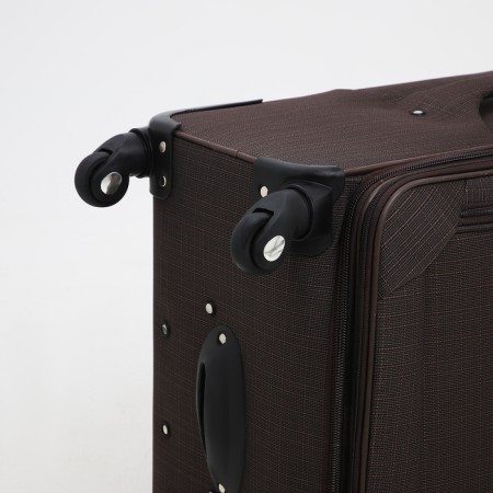 Big suitcase 28 ", a lightning department, code castle, 4 wheels, 2 outer pockets, brown color-7
