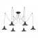 Suspended Citilux "Edison" CL451062, 6x75W, E27, Black Color