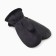Women's mittens minku, black color, 25 cm