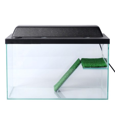 Terrarium for turtles 37 liters, with a lid, shelf and ladder, 50 x 25 x 30 cm-3