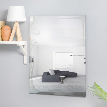 Mirror, wall -mounted, with sandblasting graphics, 80 × 60 cm