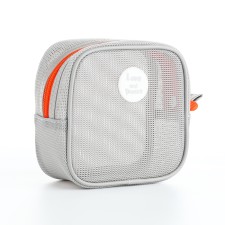 Cosmetic bag Dor mesh, 14*6.5*14, lightning department, gray