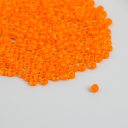 Glass 8/0 "Matte translucent. Orange" 10 g
