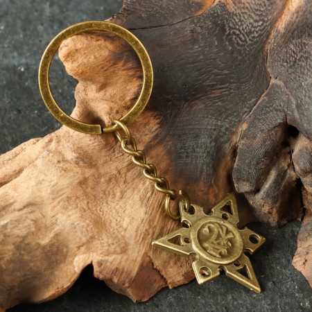 The protective amulet "Qi sign" No. 22, 32x30mm, metal-6